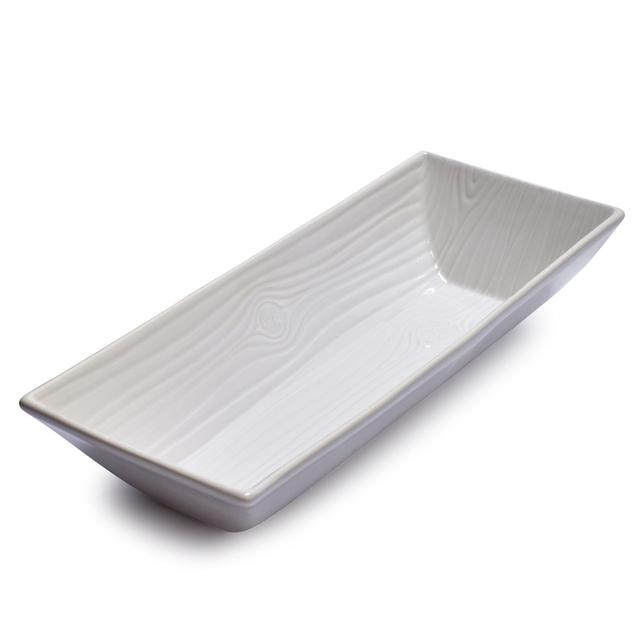 Wood Grain Rectangular Bowl