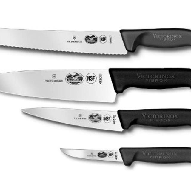 Victorinox 4-Piece Knife Set with Fibrox Handles