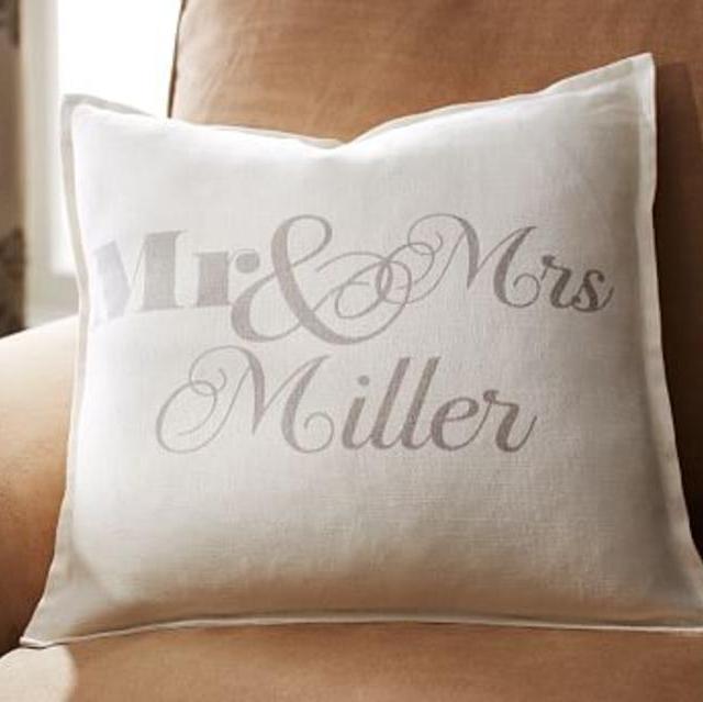 Personalized Mr. & Mrs. Pillow Cover