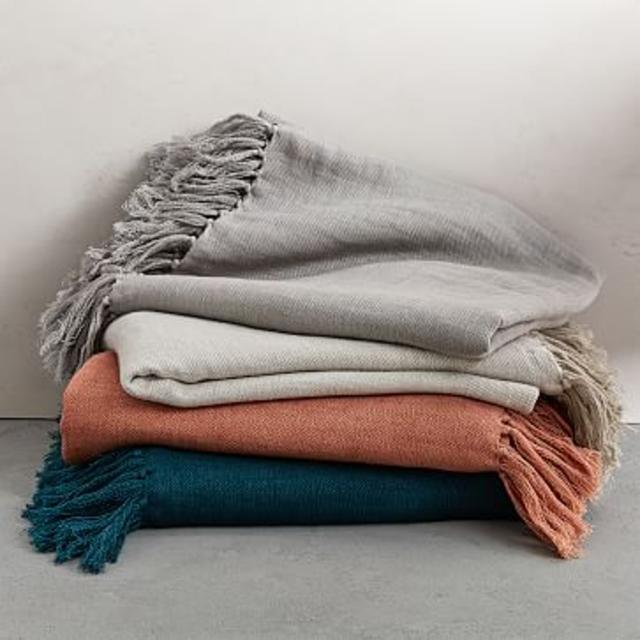 Belgian Flax Linen Twill Throw