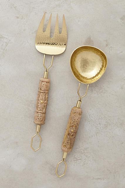 Carved Aurelian Serving Set