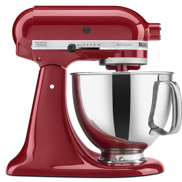 KitchenAid KSM150PSER Artisan Tilt-Head Stand Mixer with Pouring Shield, 5-Quart, Empire Red