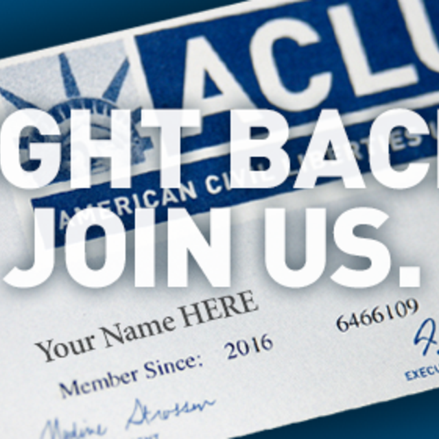 Become a Freedom Fighter — Join the ACLU