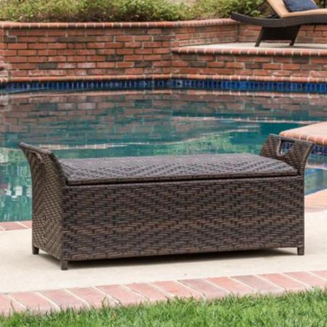 Monroe Wing Outdoor Storage Bench