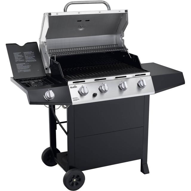 Char-Broil 4-Burner Gas Grill with Side Burner, Stainless Steel