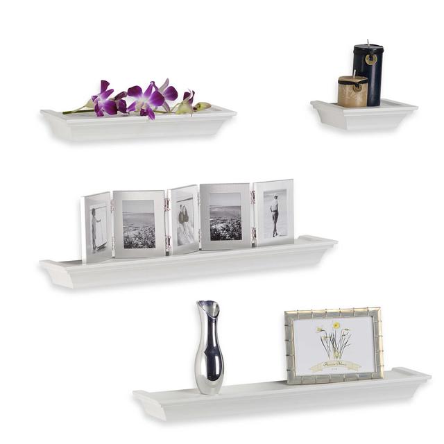 Melannco 4-Piece Ledge Set in White
