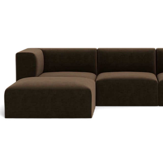 Simon Slipcovered Modular 3-Seat Chaise Sectional