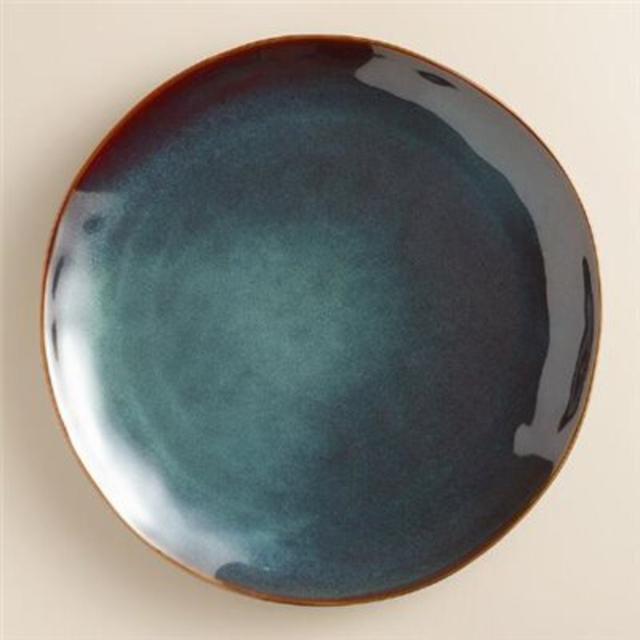 Indigo Organic Reactive Glaze Dinner Plates, set of 2