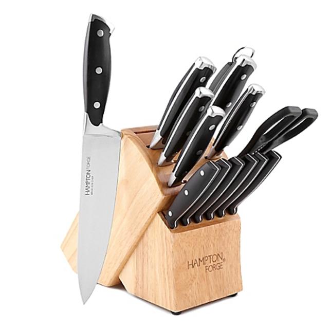 Hampton Forge Madrid 15-Piece Knife Block Set