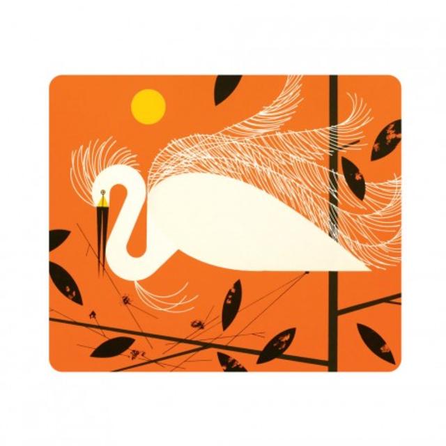 Oldham + Harper Snowy Egret Coaster