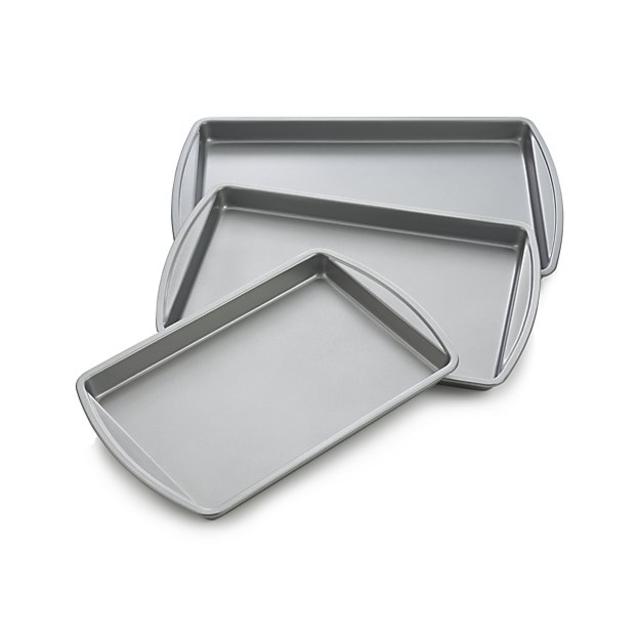 Set of 3 Non-Stick Baking Sheets