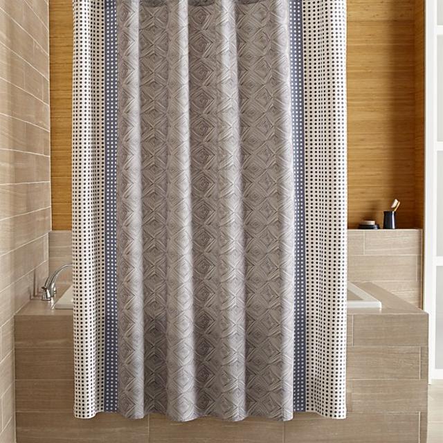 Torben Blue Shower Curtain