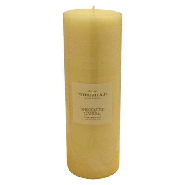Fragrance Free Cream 8x3 Pillar Candle - Threshold™ 