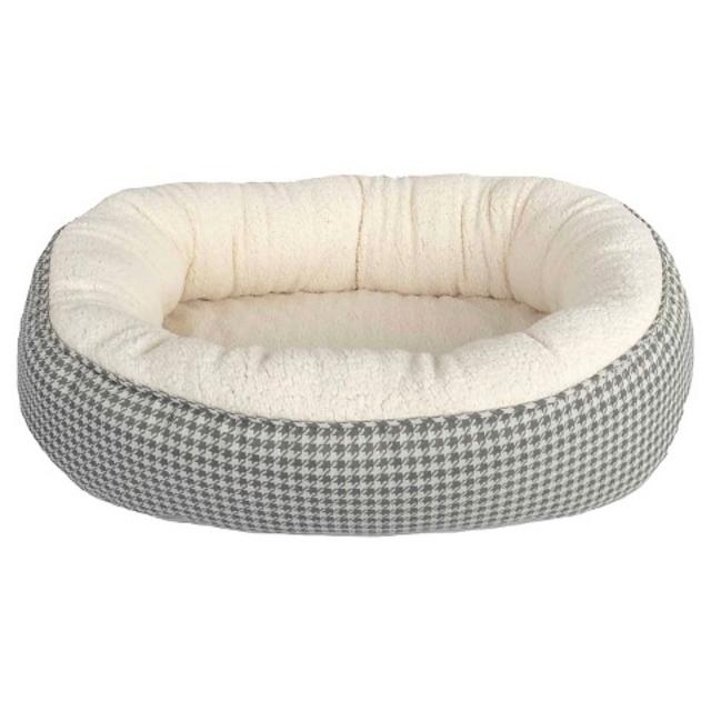 Boots & Barkley™ Oval Pet Bed, Houndstooth - M 