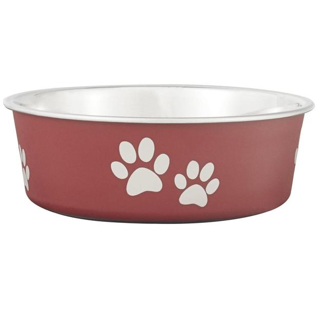 Loving Pets Bella Bowls Pet Bowl, Merlot - Small