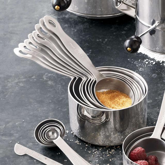 Stainless Steel Measuring Cups, Set of Eight