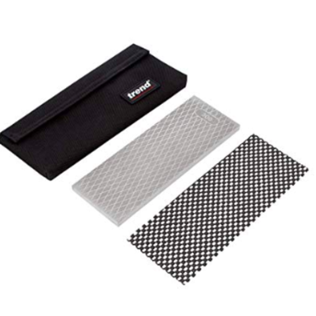 Trend DWS/CP8/FC 8-Inch Double-Sided Professional Diamond Bench Stone with Clearance Channels, Fine/Coarse
