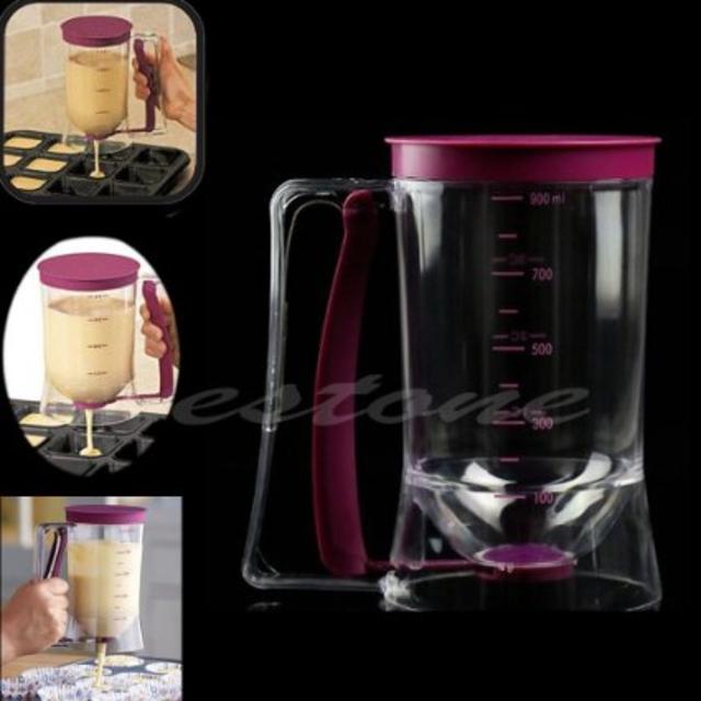 Cake Batter Dispenser With Measuring Label
