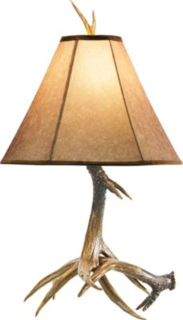 Cabela's Grand River Lodge™ Two Antler Whitetail Table Lamp