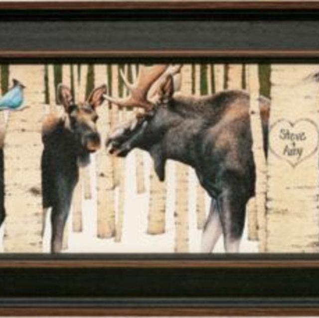 Kennedy Personalized Moose Tracks Print