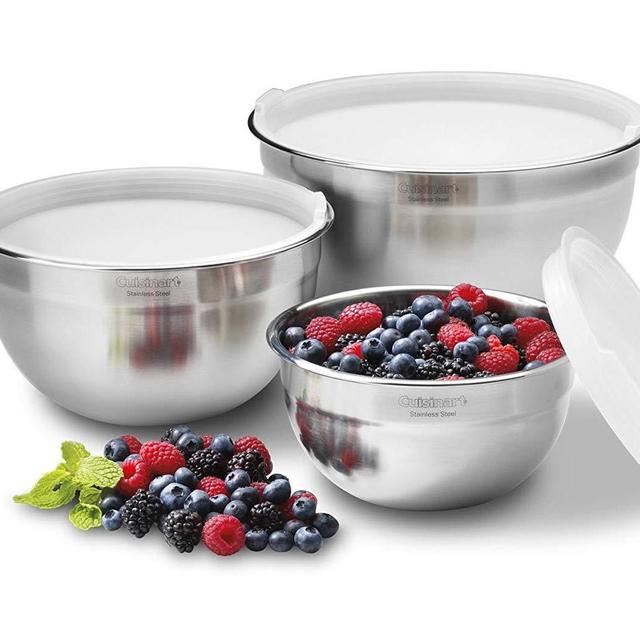 Stainless Steel Mixing Bowls with Lids
