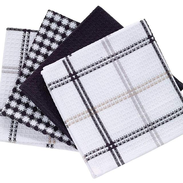 4-Pack Cotton Flat Waffle Dish Cloth