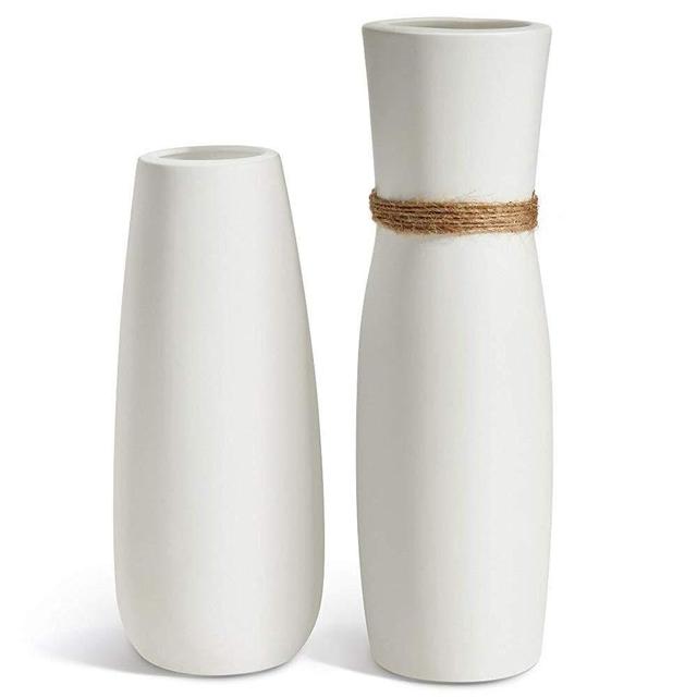 White Ceramic Vases