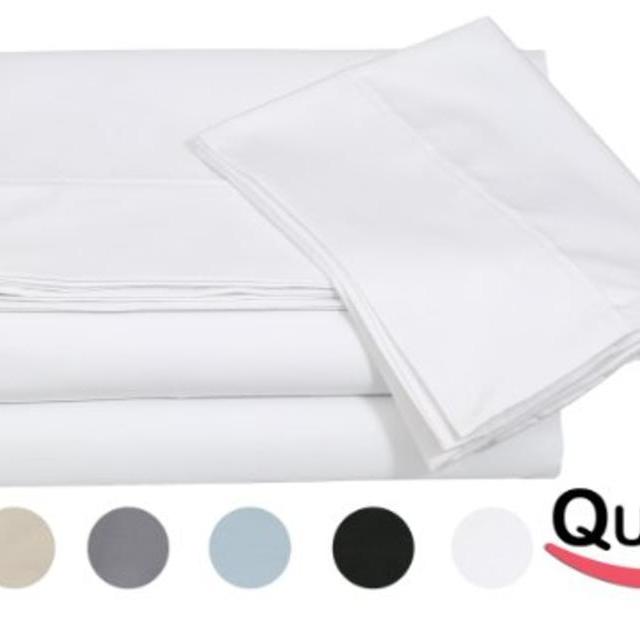 Utopia Bedding Queen 4pc Bed Sheet Set 100% Cotton - White