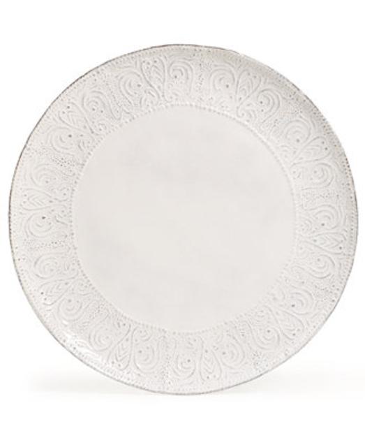 Maison Versailles Blanc Colette Dinner Plate