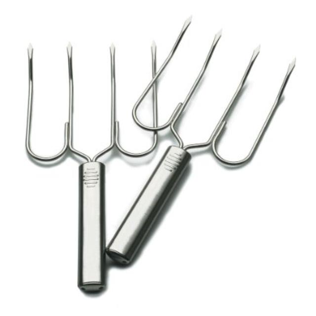 RSVP Endurance Stainless Steel Turkey Lifter, Set of 2