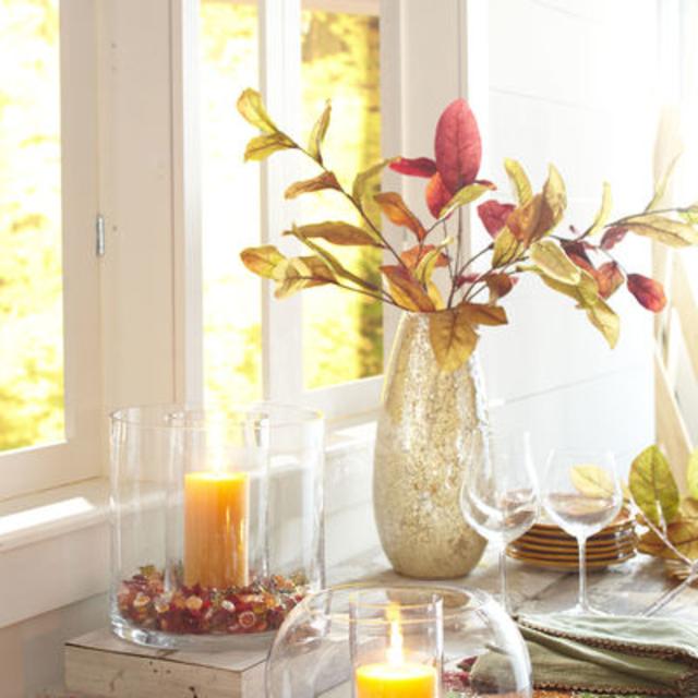 Gold Luster Mosaic Glass Vase