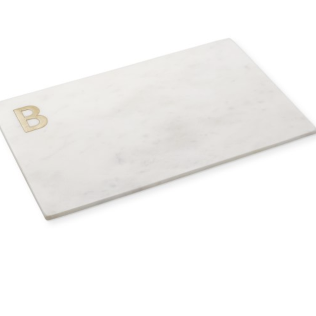 Marble & Brass Monogram Board (B)