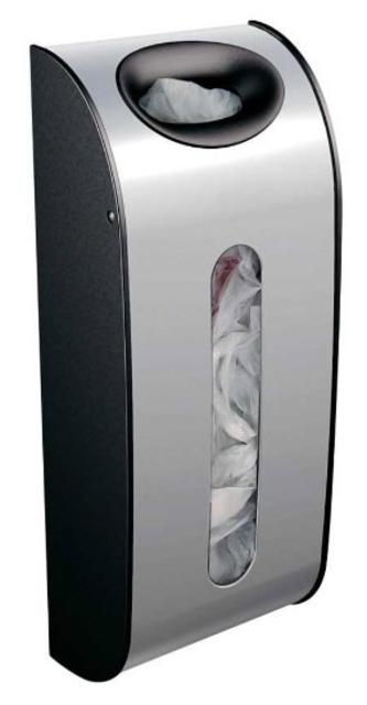 simplehuman Wall Mount Grocery Bag Dispenser,  Stainless Steel