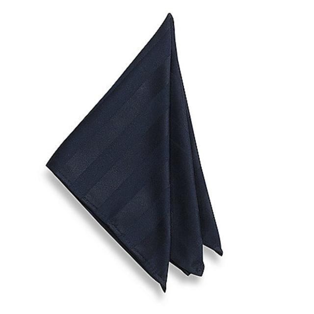 Chateau Stripe Napkin in Navy