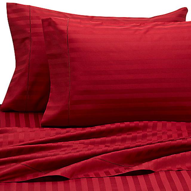 Wamsutta® 500 Damask Dual King Sheets in Red