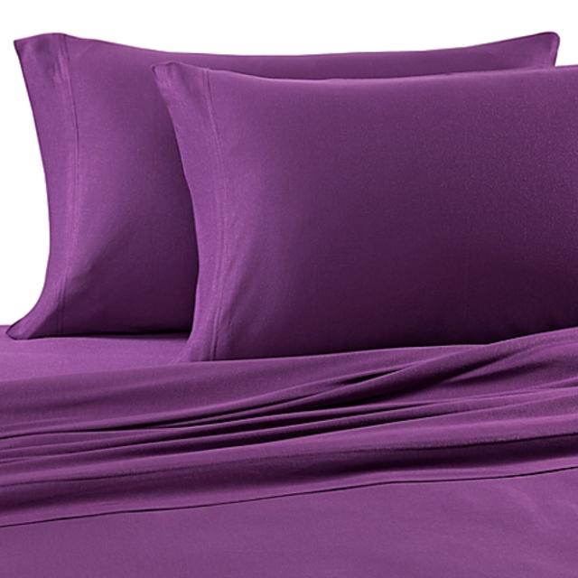 Pure Beech® Jersey Knit King Sheet Set in Purple