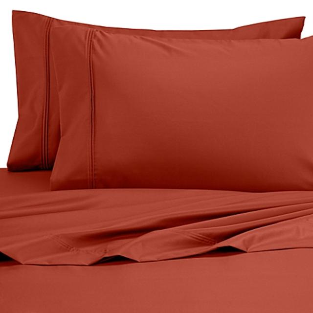 Perfect Touch King Deep Pocket Sheet Set in Brick