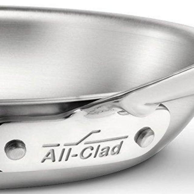 All-Clad BD55110 D5 Brushed 18/10 Stainless Steel 5-Ply Bonded Dishwasher Safe Fry Pan Saute Pan Cookware, 10-Inch, Silver