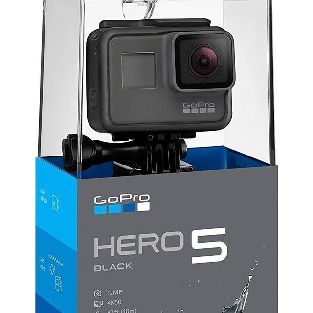 GoPro HERO5 Black — Waterproof Digital Action Camera for Travel with Touch Screen 4K HD Video 12MP Photos