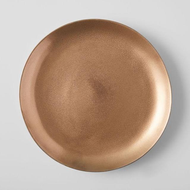 Dinner Plates (Set of 4) - Reactive Glaze Bronze Dinnerware