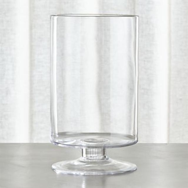 London Tall Glass Hurricane Candle Holder