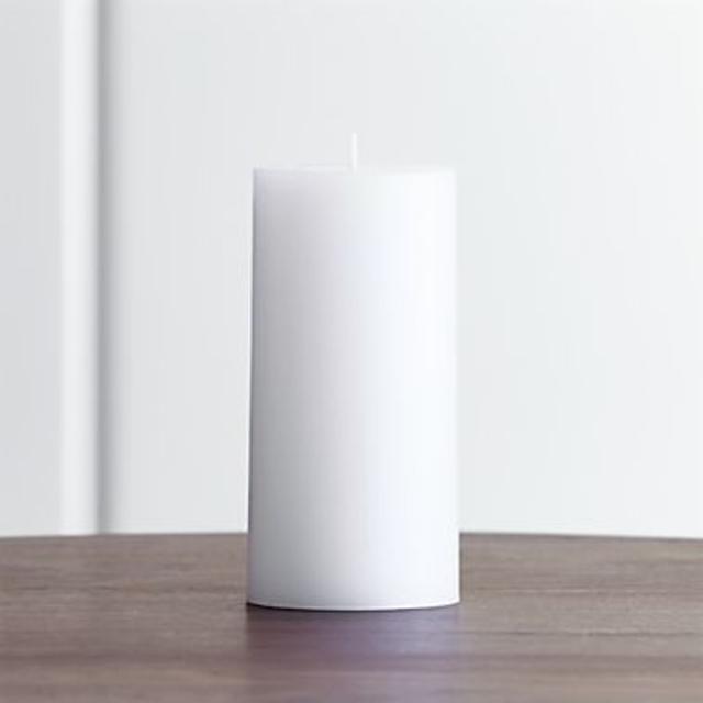 White 3"x6" Pillar Candle