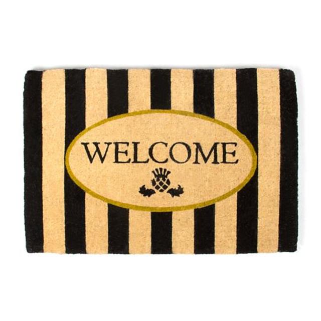 Awning Stripe Welcome Mat