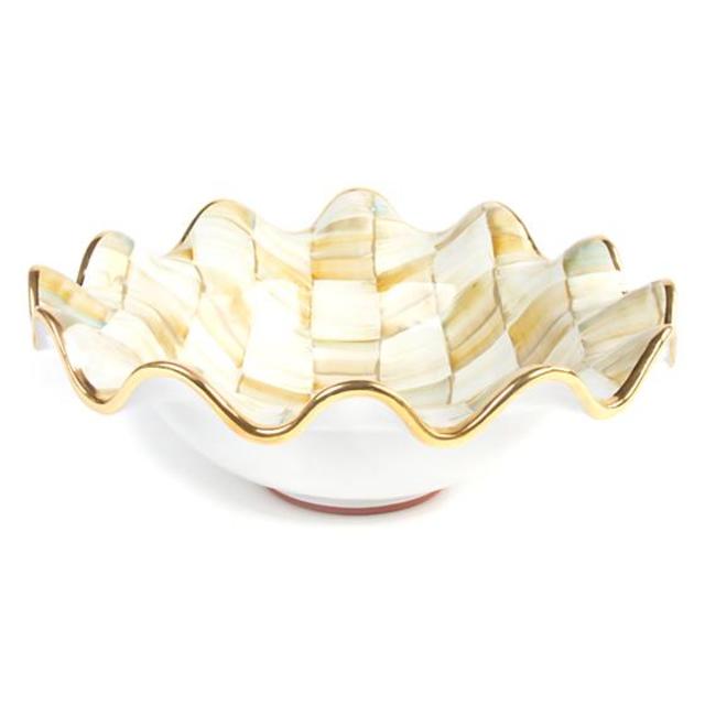 Parchment Check Medium Serving Bowl