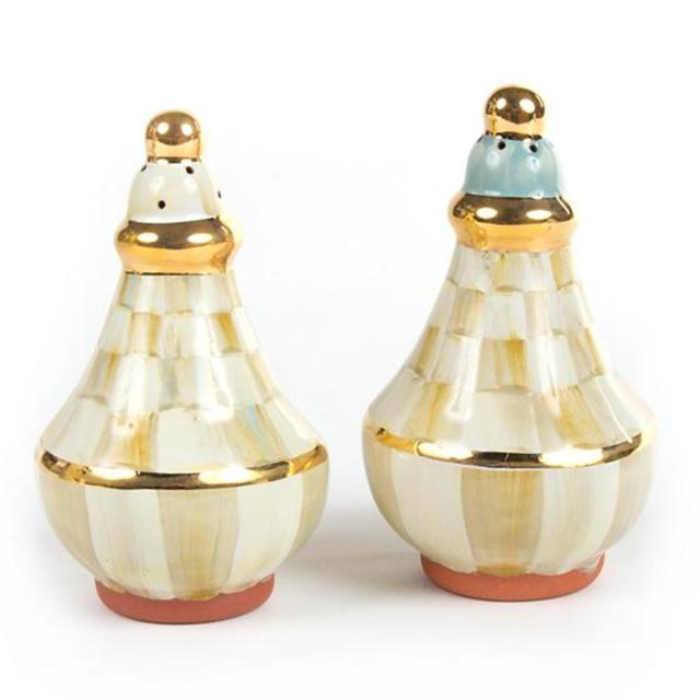 Parchment Check Salt & Pepper Shaker Set