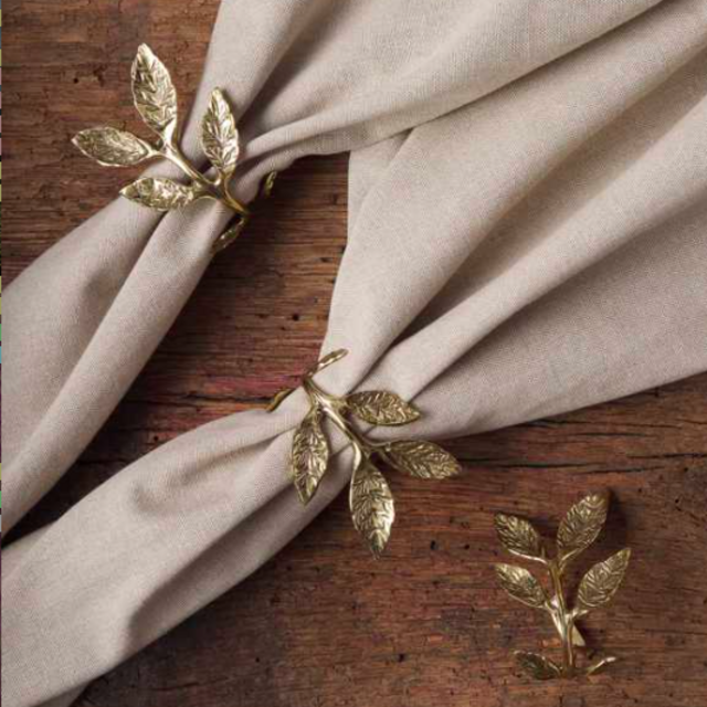 Leaf Napkin Rings (Set of 4)