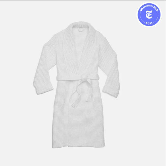 Brooklinen Waffle Robe in "White"