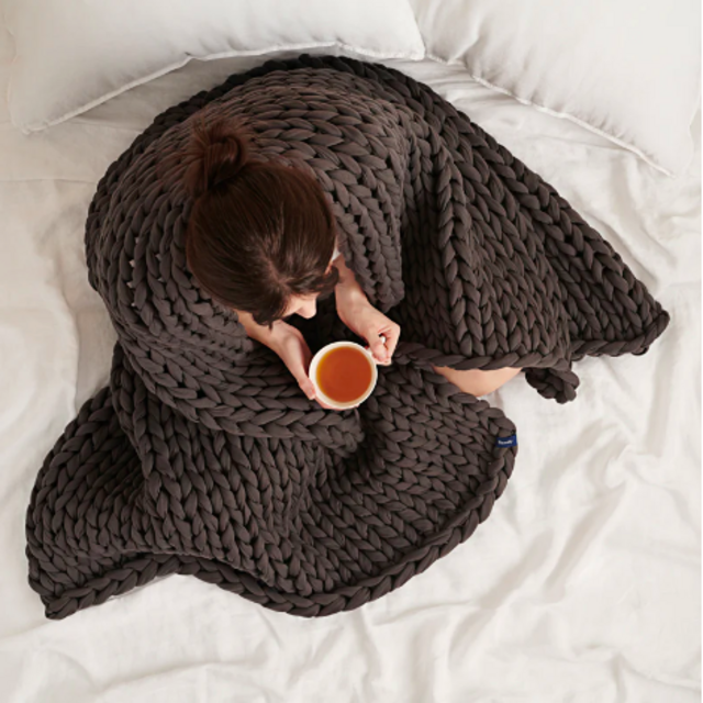Cotton Napper - A knitted weighted blanket