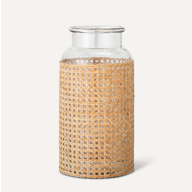 Beachcomber Cane Wrapped Vase - Large