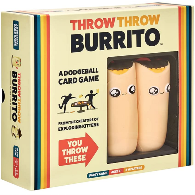 Throw Throw Burrito by Exploding Kittens - A Dodgeball Card Game - Family-Friendly Party Games